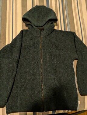 EUC Anian Pecora Wool Hoodie (W) in Petrol XL